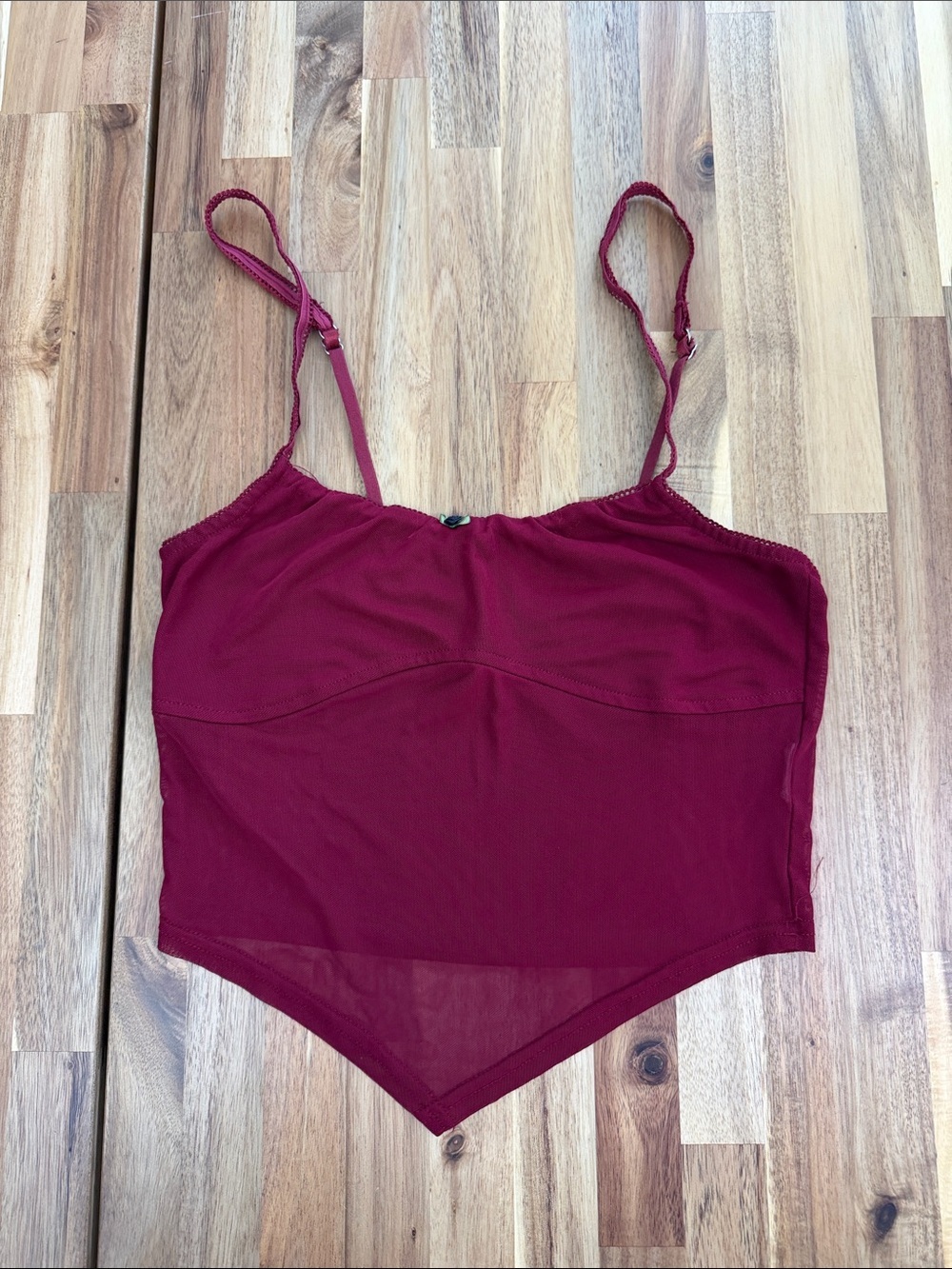 Edikted Cressida Sheer Crop Top